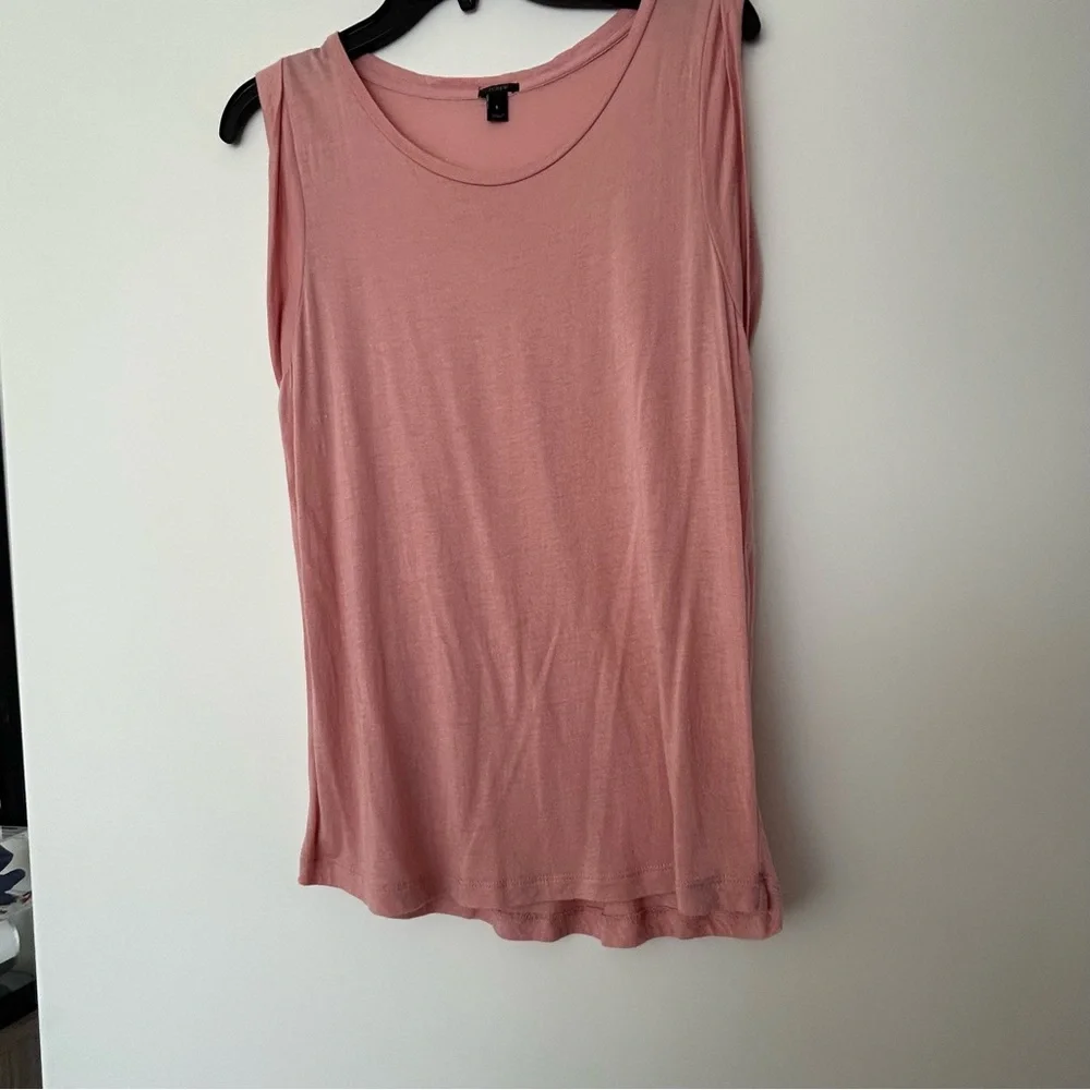 J. Crew Rolled sleeve Tank Top - Picture 3 of 8